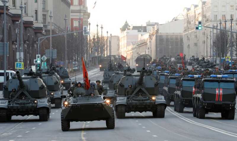 В Москве сорвали репетицию парада Победы из-за сообщений об атаке беспилотников